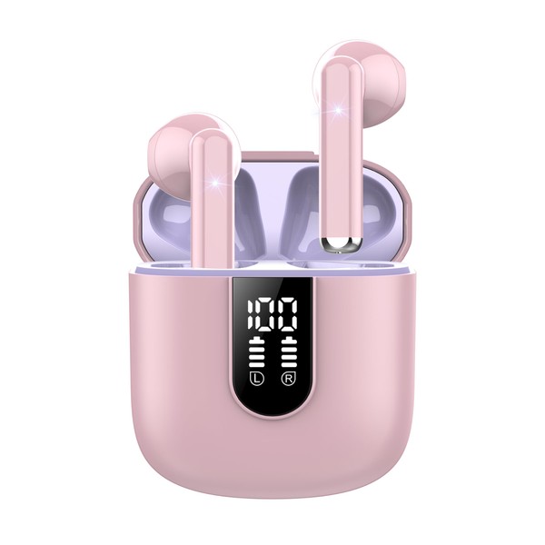 Jesebang Wireless Earbuds, 2024 Bluetooth 5.3 Headphones, Stereo Earphones with