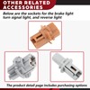 Svicari Tail Light Socket, Stop Lamp Holder with Wiring Harness