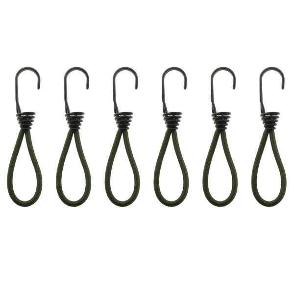 ZZHXSM 6PCS Outdoor Tent Elasticated Rope Heavy Duty Strapping Hook