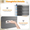 IOENC Lockable Document Storage Box, 5-Drawer File Organizer, Office Storage