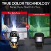 TRQWH Welding Helmet Auto Darkening True Color 1/1/1/2 Clarity Wide