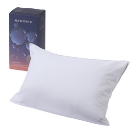 Nishikawa PJ03609673 Newmine Pillow Case, Cosmetics Review, Pillowcase, 35.4 x 17.7 inches (90 x 45 cm), Washable, Moisturizing Ingredients, Vitamin E Cosmetics, Envelope Type, Satin Fabric, Beauty Sleep, Newmine Cosmetics Series, Gray