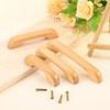 sourcing map 2Pcs Wood Drawer Pulls Handles, U Shaped 96mm/3.78"