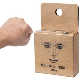 Brow Mapping String Tool - Pre-Inked Mapping String,Marker Thread for Brows, Eyebrow Ruler Auxiliary Drawing Thread, Positioning Mapping Thread