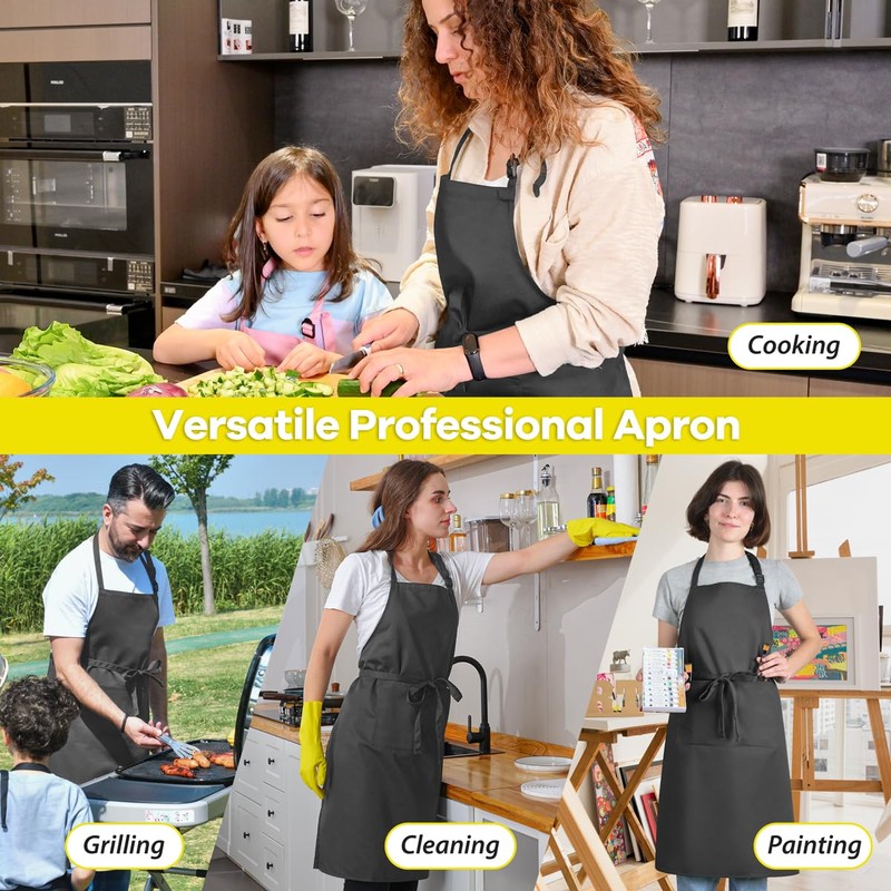 ROTANET Extra Large Apron for Men Adjustable Bib Aprons with