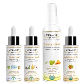 Visage Pure Ageless Skin Rejuvenating Set. The Perfect Set to Maintain a Healthy and Youthful Skin - Organic - Physician Formulated - Research Supported