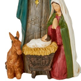 Widdle Gifts Nativity Scene Joseph Mary and Jesus Ornament 25cm Christmas Decoration