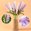 Plush Artificial Lavender Bouquet,Faux Lavender Flowers Bunches for Home Decor,6