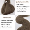 Ash Brown Braiding Hair Pre stretched Synthetic Boho Hair for