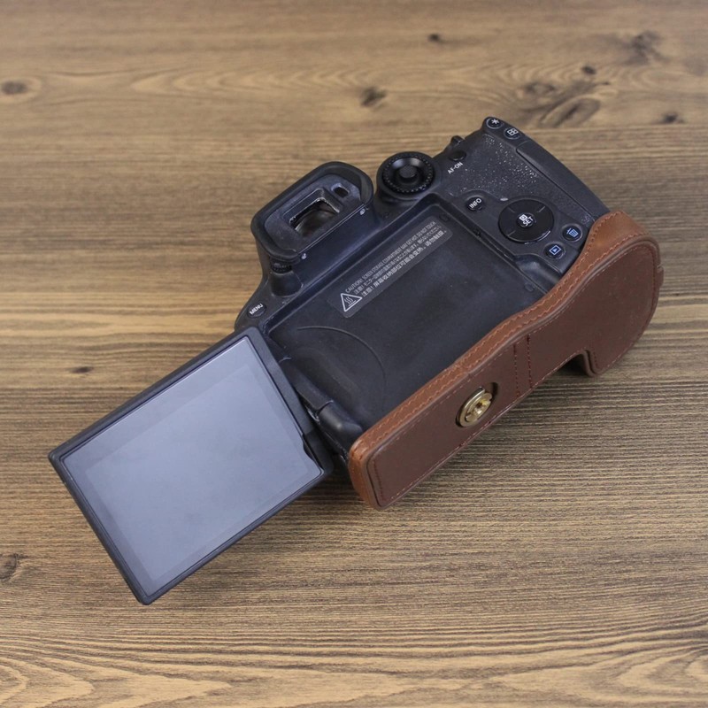 Rieibi EOS R7 Case - Quality PU Leather Half Case