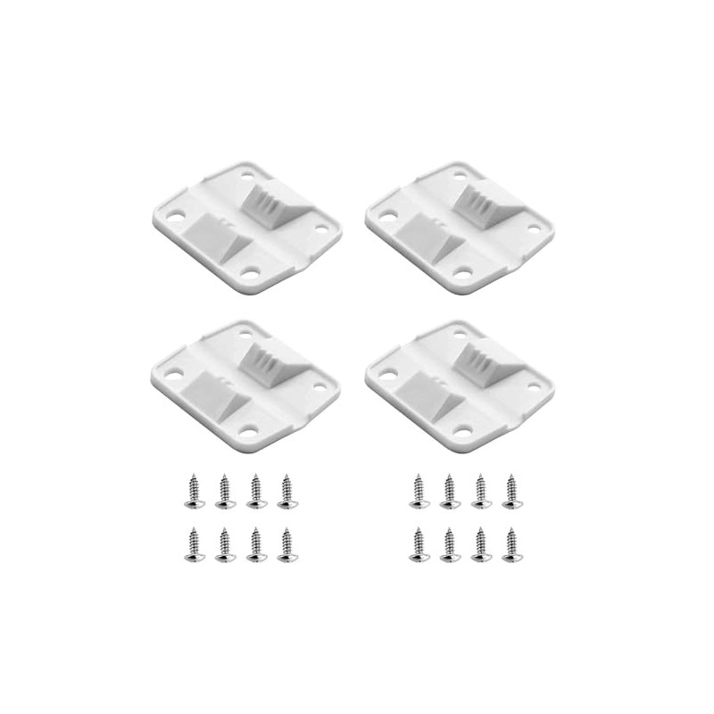4 Sets Cooler Plastic Hinges & Screws Replacement Set Parts,