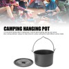 Camping Hanging Topf mit Großer Kapazität Aluminiumlegierung Leichtes Gewicht Im