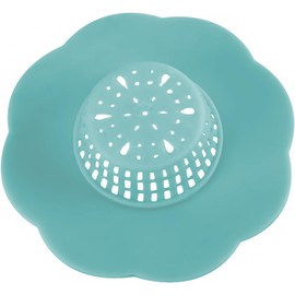 2Pcs Blue Hair Catcher Silicone Hair Stopper Shower Drain Covers Easy to Install and Clean Suit for Bathroom Bathtub and Kitchen Bathroom Sink and Bathtub Accessories