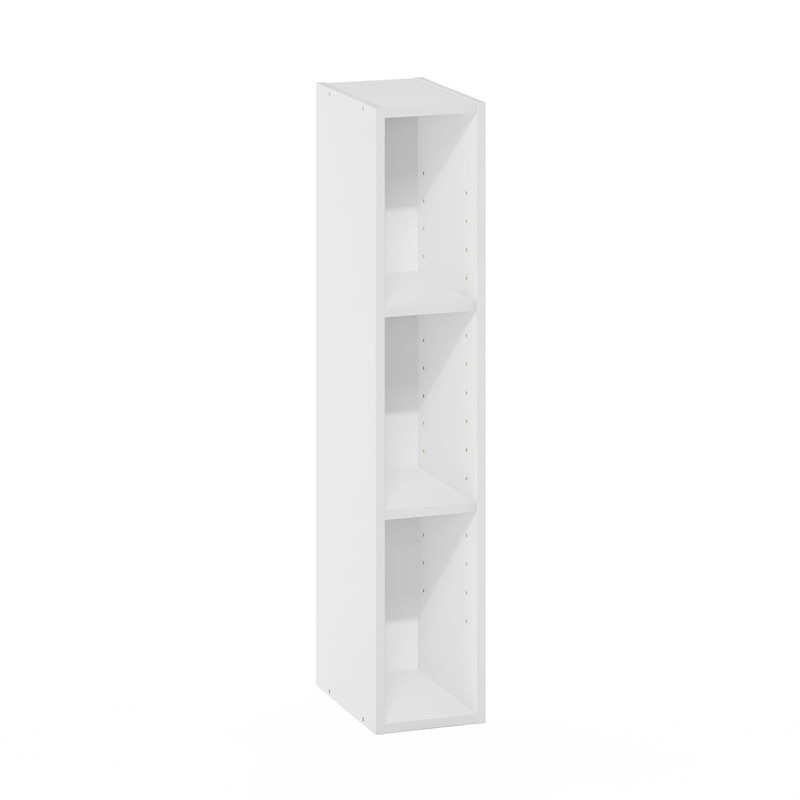 Furinno Fulda Book Shelf, 3-Tier Narrow Bookshelf, Bookcase with 6-in