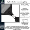 freigarten.de Awning Waterproof Sun Protection Garden with Attachments, Linen, 100%