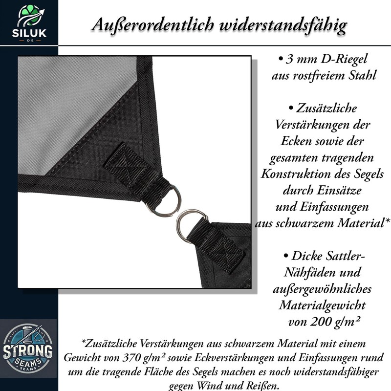 freigarten.de Awning Waterproof Sun Protection Garden with Attachments, Linen, 100%