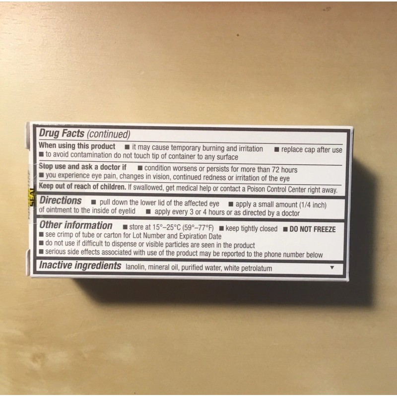 Rugby Sodium Chloride Hypertonicity Ophthalmic Ointment, 5% / 3.5 gm