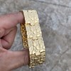 Bling Cartel Men's 14K Gold Plated Gold Nugget Hip Hop