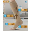 Doctor's Select 3 Pairs Copper Toeless Compression Socks Women &