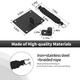 CheroCar for Jeep Wrangler JL JLU Accessories Tailgate Check Tailgate Door Limiting Straps Door Check Limiter Rear Door Check Strap Tailgate Stopper Limiter Removable for Jeep Wrangler JL 2018-2025+