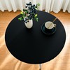 vctops 100% Waterproof Pu Leather Round Table Cloth Cover, Oil