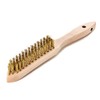Lessmann Brass Wire Hand Brush 4 Row 107441