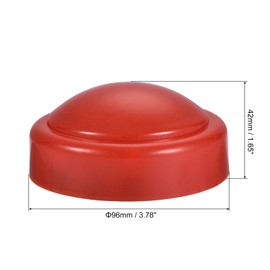 MECCANIXITY Touch Tap Light LED Push Night Light AAA Battery Powered 3.8inch for Closet Cabinet Stair Camping Red Pack of 4