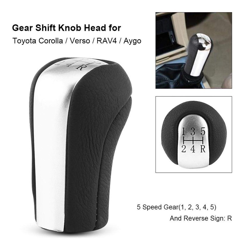 Keenso Manual 5 Speed Gear Knob Car Gear Knob Stick
