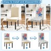 4th of July Chair Covers Set of 4 Independence Day