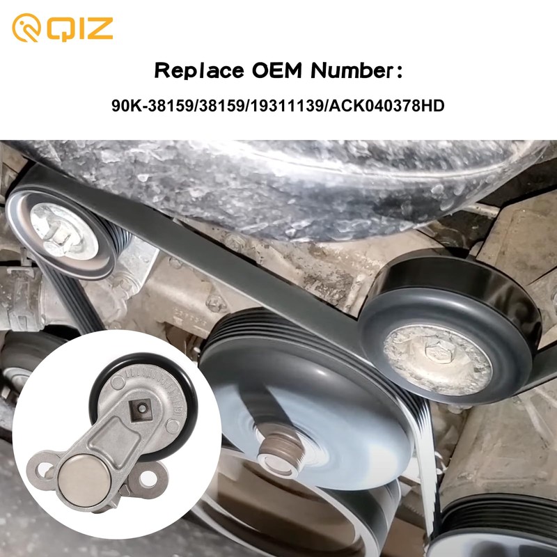 Kit tensor de correa de transmisión A/C Serpentine 90K-38159