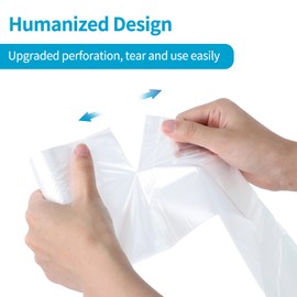 Small Trash Bags 4-Gallon: Unscented Bathroom 4 gallon Trash Bag Strong Small Garbage Bags for Bathroom Office Wastebasket - Clear Trash Liners (105 Count,15L)