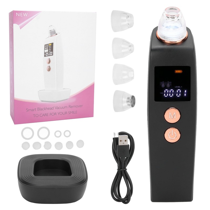 Visual Electric Blackhead Removal Machine Adjustable Vacuum Suction Face Pore