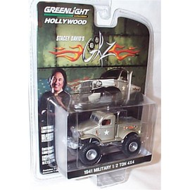 greenlight entertainment stacey david's gearz military 1/2 ton 4x4 1941 vehicle 1.64 scale limited edition diecast model