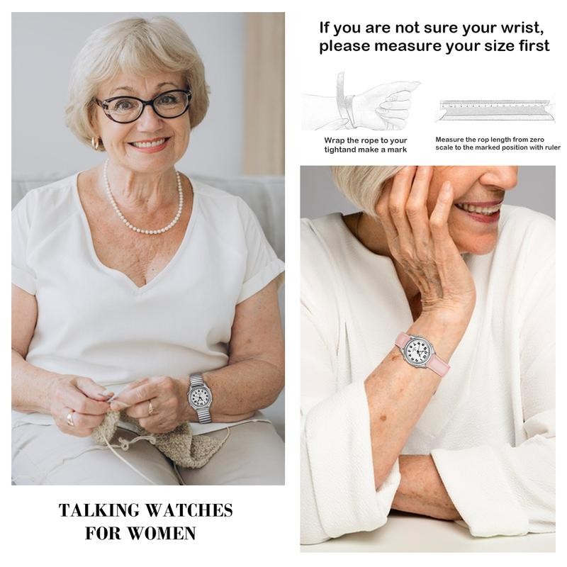 Ladies Talking Watch for Visually impaired with Large Numbers, American