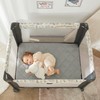 TILLYOU Pack and Play Sheet - Soft Quilted Crib Cover