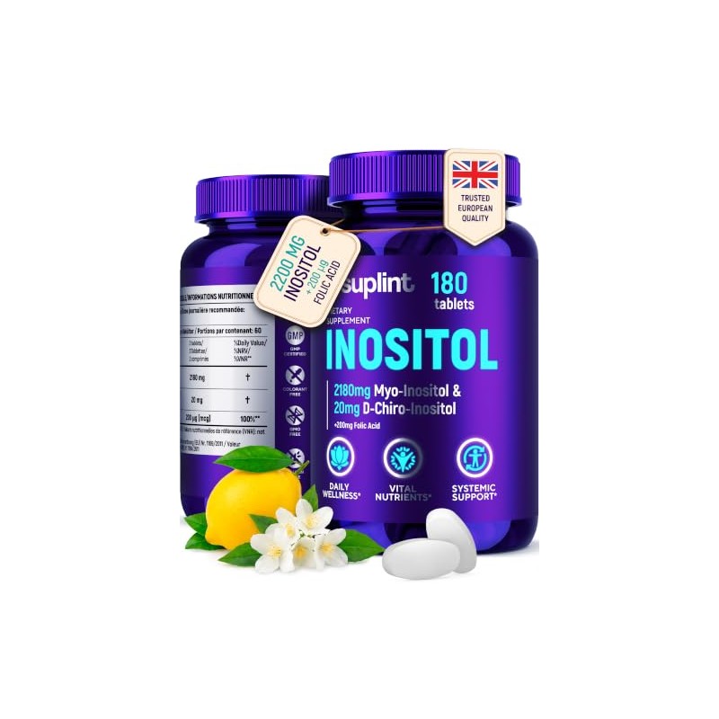 Myo-Inositol & D-Chiro Inositol Complex 2200 mg – 180 Vegan