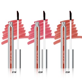 3 Colors Peel Off Lip Liner, Long-Lasting Peel Off Lip Tint, Waterproof Matte Lip Gloss, Non-Stick Cup Tattoo Magic Color Tint, Highly Pigmented Peel Off Lip Liner(04)