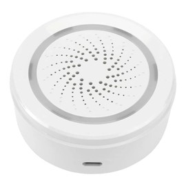 Brilliant Lighting Smart WiFi Security Siren Alarm, White