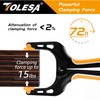 TOLESA 4-Inch Spring Clamps Powerful Force 8-Piece Nylon Clamp with