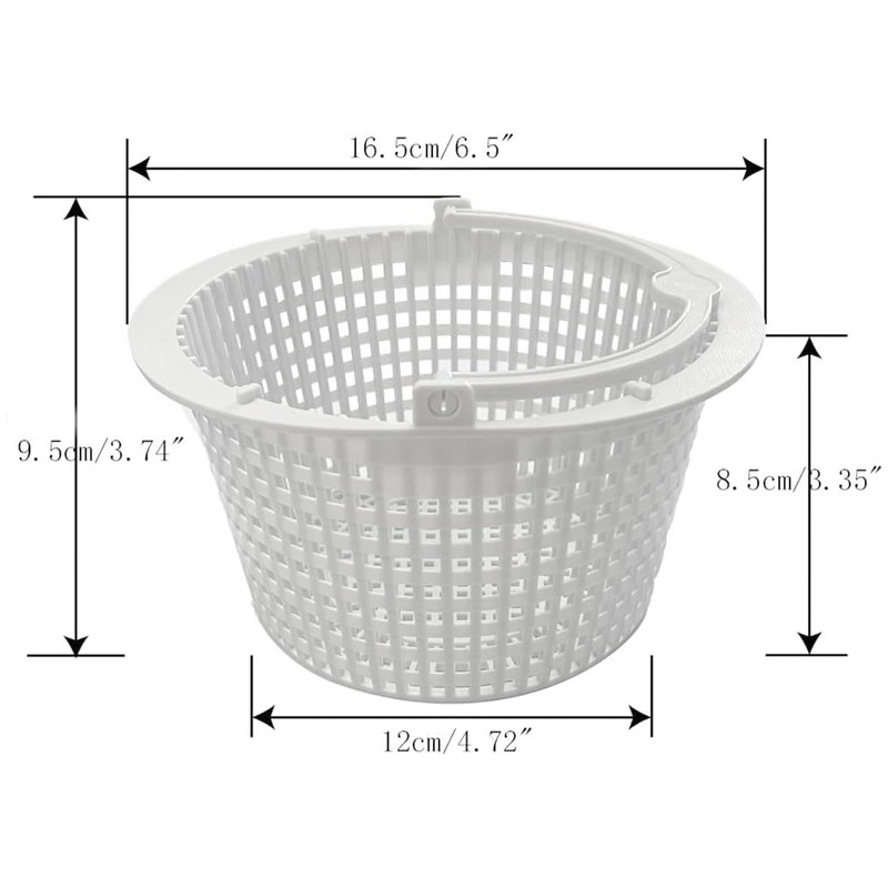 Pool Skimmer Basket - Anti-Clogging Filter | Handle Equipped Pool