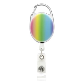 Ombre Colour Fade YoYo Retractable Reel Holder - by Lanyards Tomorrow Extending extendable Ski ID Identification Pass Badge Card Holders Security Access Control Metal Back Belt Clip 1Pc