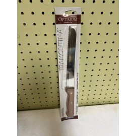 Tramontina New Tramontina Brasil Bread Knife Inox Stainless Steel Wood Handle NOS VTG