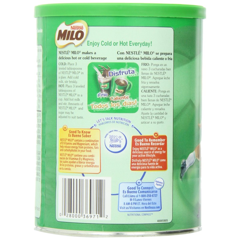 Nestle MILO Activ-Go Chocolate Malt Powder Drink Mix 14.1 oz