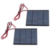 2Pcs Mini Solar Power Module Epoxy Panel with 100cm Cable