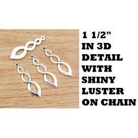 Fashion Jewelry CELTIC IRISH INFINITY SYMBOL Pendant On 925 Sterling Silver Plated 24" Necklace