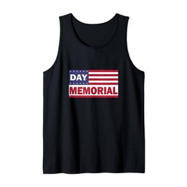 Memorial Day Remember and Honor USA Flag Patriotic American Tank Top