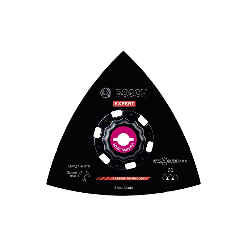 Bosch Professional 1x Expert Sanding Plate MAVZ 116 RT6 Multitool