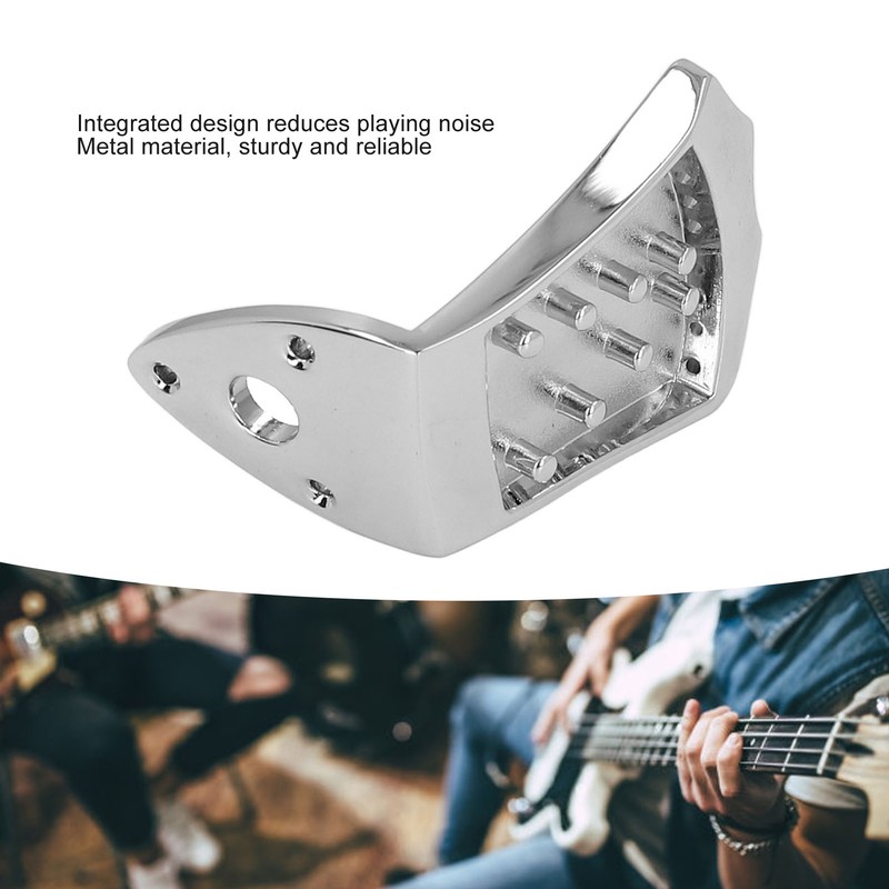 8 String Mandolin Tailpiece with Belt Buckle and Screws Metal