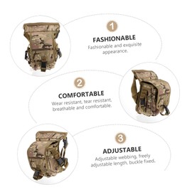 Abaodam 1Pc Outdoor Thigh Pouch Lightweight Oxford Fabric Leg Bag for Hiking Camping Riding Durable Breathable Tear Resistant Design Versatile Utility Thigh Bag