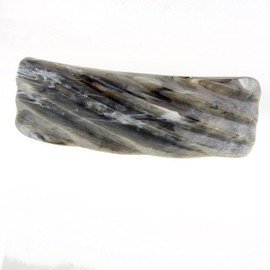 1 x hair clip serrated 8.8 x 3 cm in military grey, made in Germany WeLoveBeads